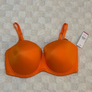 Ashley Stewart Convertible Bra in Deep Orange • 44DDD